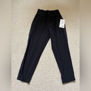 Black Athletic Joggers with Side Panel Detail